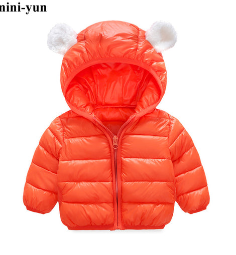 Kids Warm Outerwear Hooded Coat