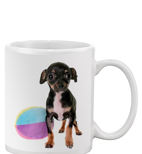 Chihuahua And Toy Ball Mug - Image by Shutterstock