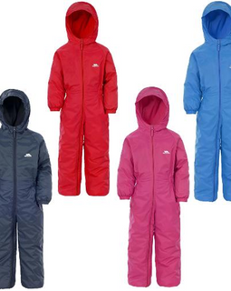 Kids Trespass Dripdrop Padded Waterproof All-In-One Suit