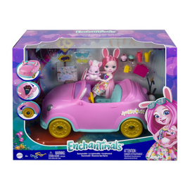 Toy car Mattel Enchantimals Bunnymobile 12 Pieces