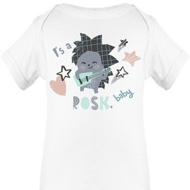 Is A Rosk Baby Hedgehog Sketch Bodysuit Baby's -Image by Shutterstock