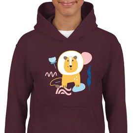 Cute Baby Lion Doodle Hoodie -Image by Shutterstock