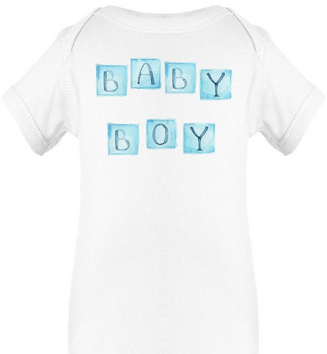 Cute Baby Boy Design Bodysuit Baby's -Image by Shutterstock