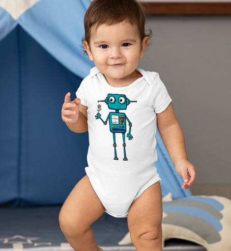 Robot Holding A Flower Bodysuit -Image by Shutterstock