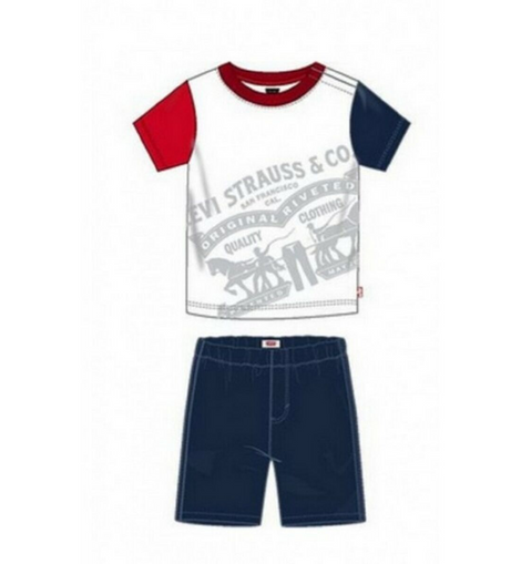 Sports Outfit for Baby Levi's Color Block Tee Men (One size) White