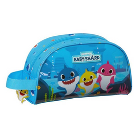 School Toilet Bag Baby Shark Light Blue