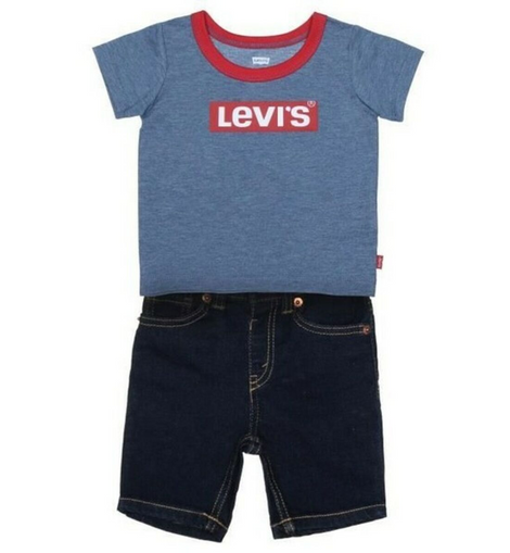 Sports Outfit for Baby Levi's STRETCH DENIM SHORT Blue