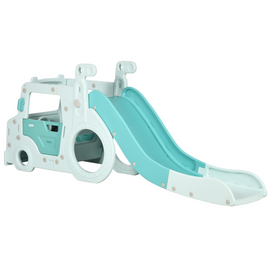 HOMCOM Four-In-One Kids Slide Freestanding Slide for Toddler, Indoor Outdoor Climber, Exercise Toy, Activity Centre
