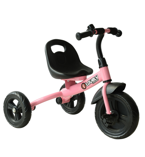 HOMCOM Baby Kids Children Toddler Tricycle Ride on 3 Wheels Bike (Pink)