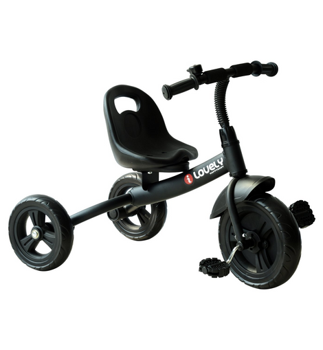 HOMCOM Baby Kids Children Toddler Tricycle Ride on 3 Wheels Bike (Black)