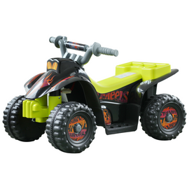 HOMCOM 6V Kids Electric Ride on Car ATV Toy Toddler Quad Bike for 18-36 months Black