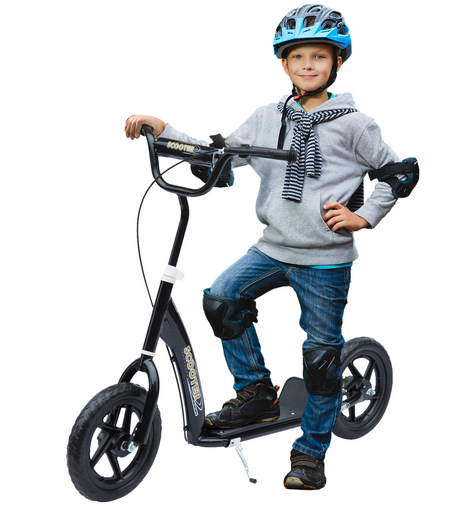 HOMCOM Teen Push Scooter Kids Children Stunt Scooter w/ 12