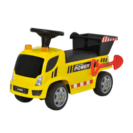 HOMCOM 2-in-1 Kids Toddler Ride On Car Truck Walker Foot To Floor Slider for Baby 18 - 36 Months Yellow