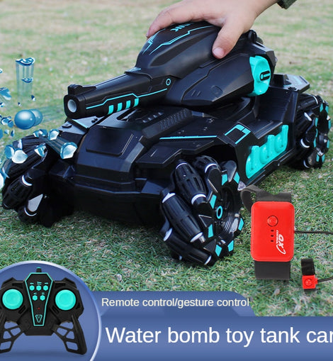 RC Car Big Size 4WD Tank RC Toy Water Bomb Shooting Competitive Gesture Controlled Tank Remote Control Drift Car Adult Kids Toys