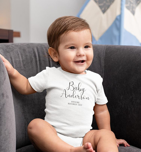 Baby Arriving Bodysuit -Custom Designs