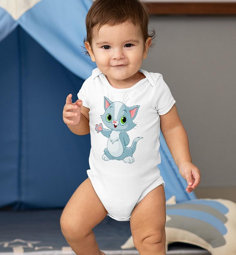Kitten Greeting Bodysuit -Image by Shutterstock