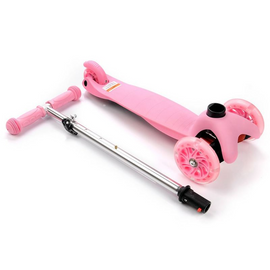 Tricycle scooter with wheels Led Meteor Tucan pink