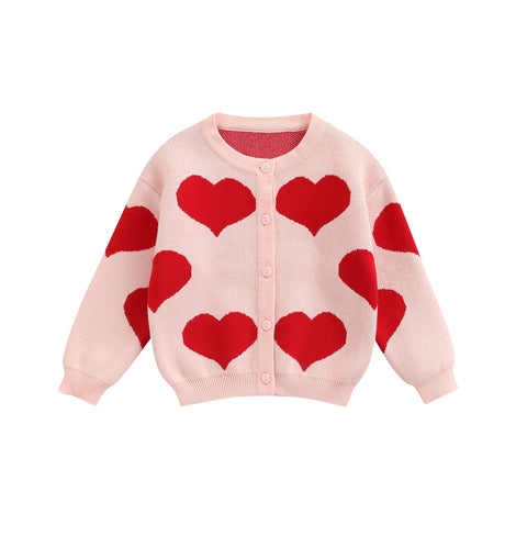 Heart Knitted Baby Sweater