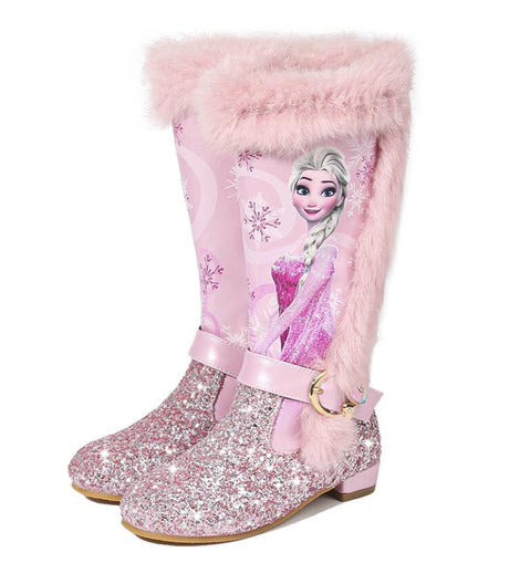 Queen Elsa Kids High Boots