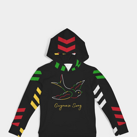 Guyanese Swag Ice Gold Green Kids Hoodie