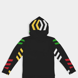 Guyanese Swag Ice Gold Green Kids Hoodie