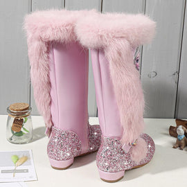 Queen Elsa Kids High Boots