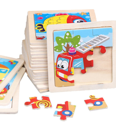 Small Size Kids Toys Wooden 3D Puzzle