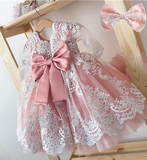 M Baby Girl Year Birthday Dress Newborn Christening Gown